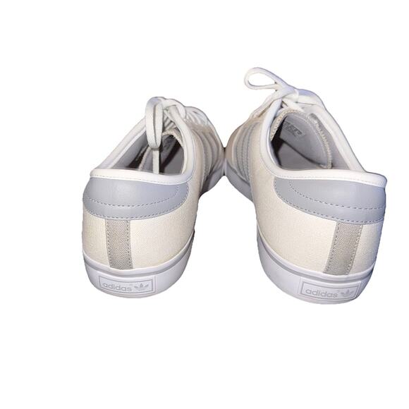 Adidas EVH-791004 2013 Off White Canvas Court 3 Stripe Shoes Men's 12 Low Top - Picture 7 of 10